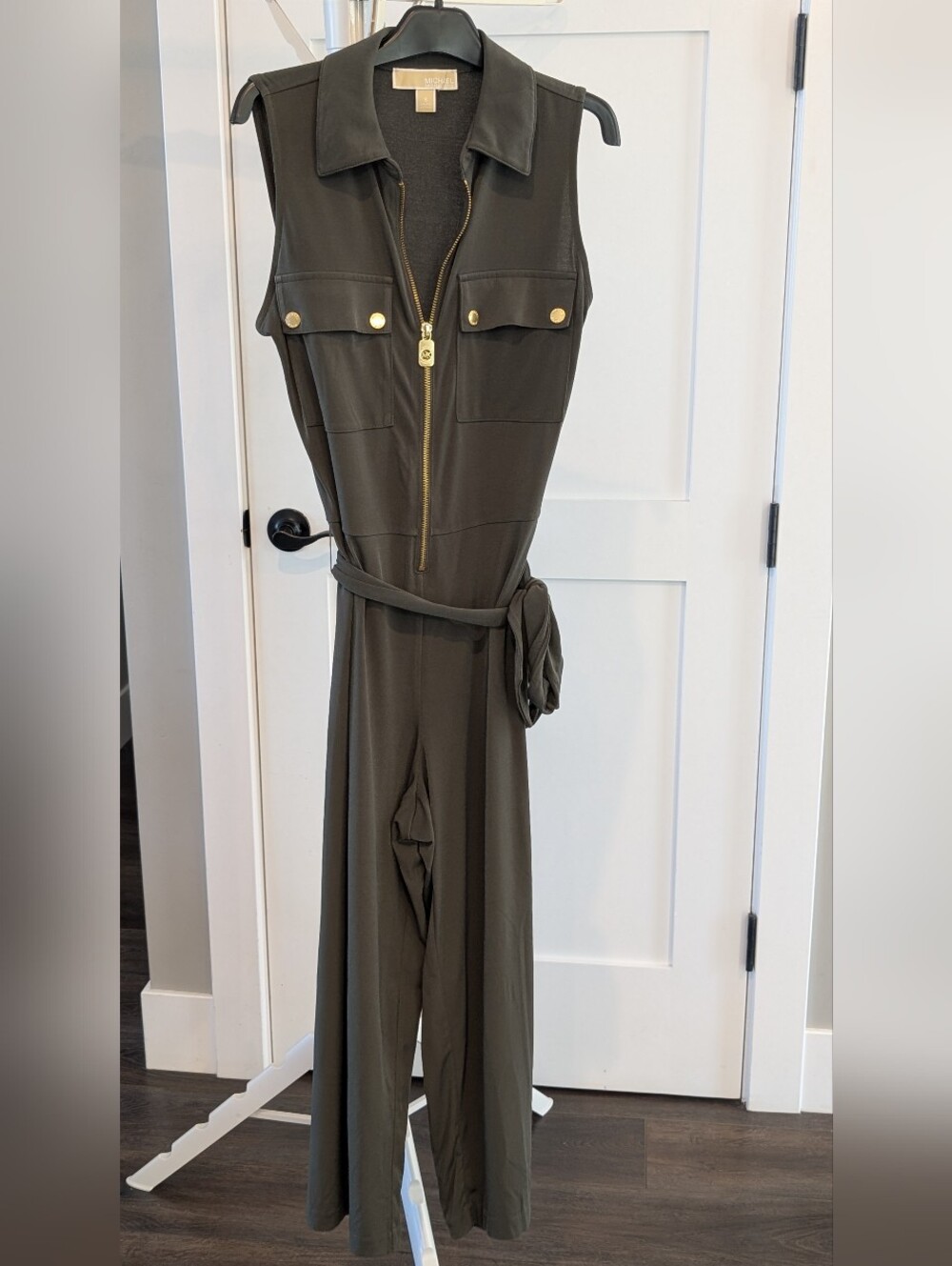 Michael Kors Olive Green Capris Jumpsuit